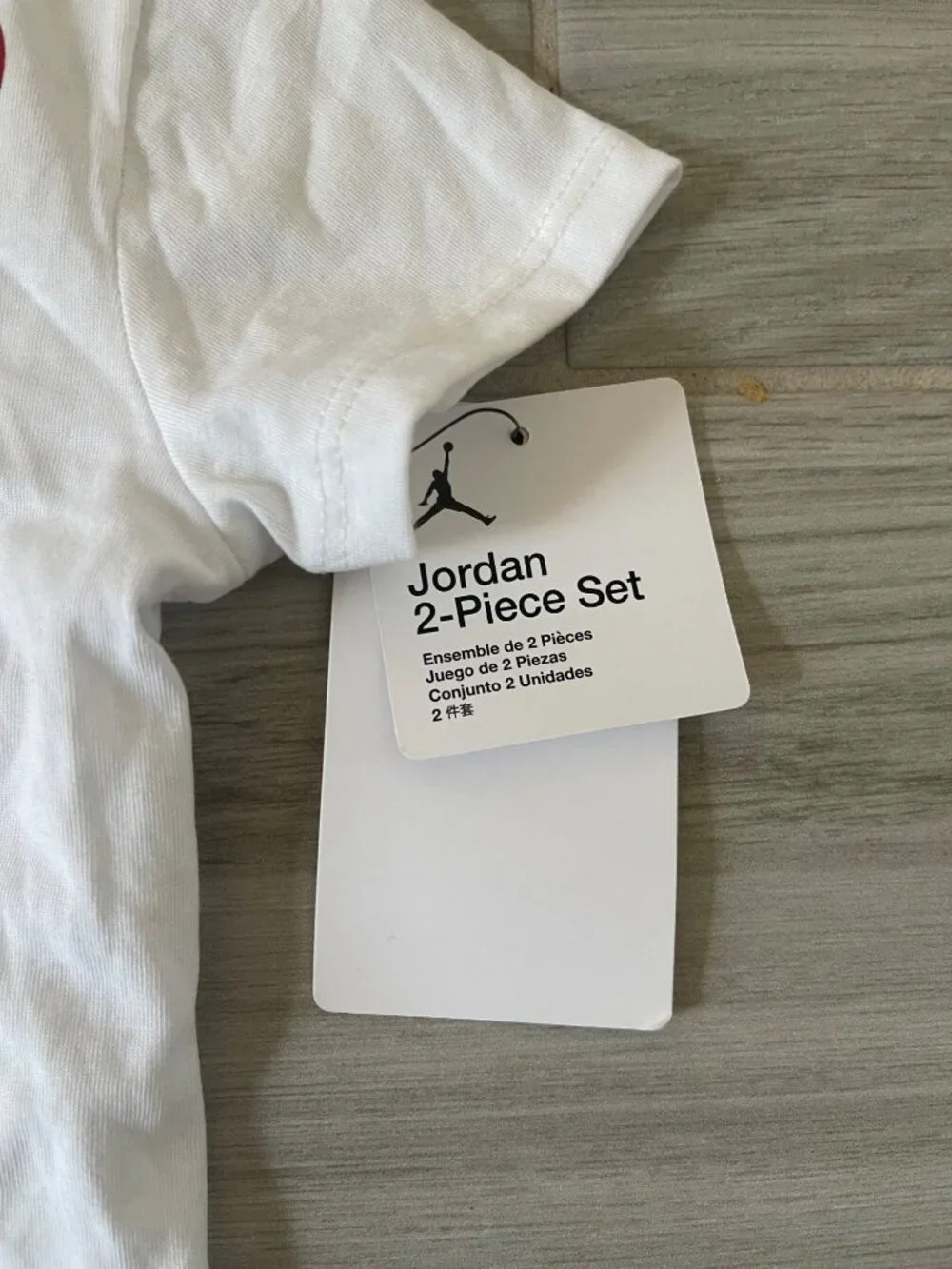 NWT NIKE JORDAN KIDS 2PC TEE/SHORTS SZ 18M